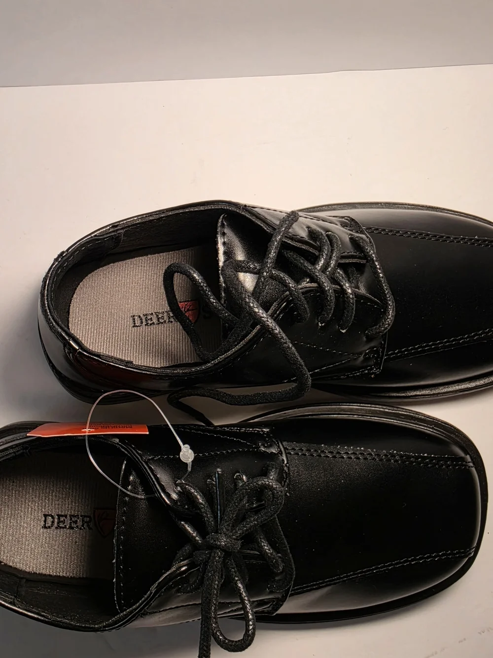 NWT Deer Stags formal Black Kids Lace-Up Dress Shoes Size 12 Toddler